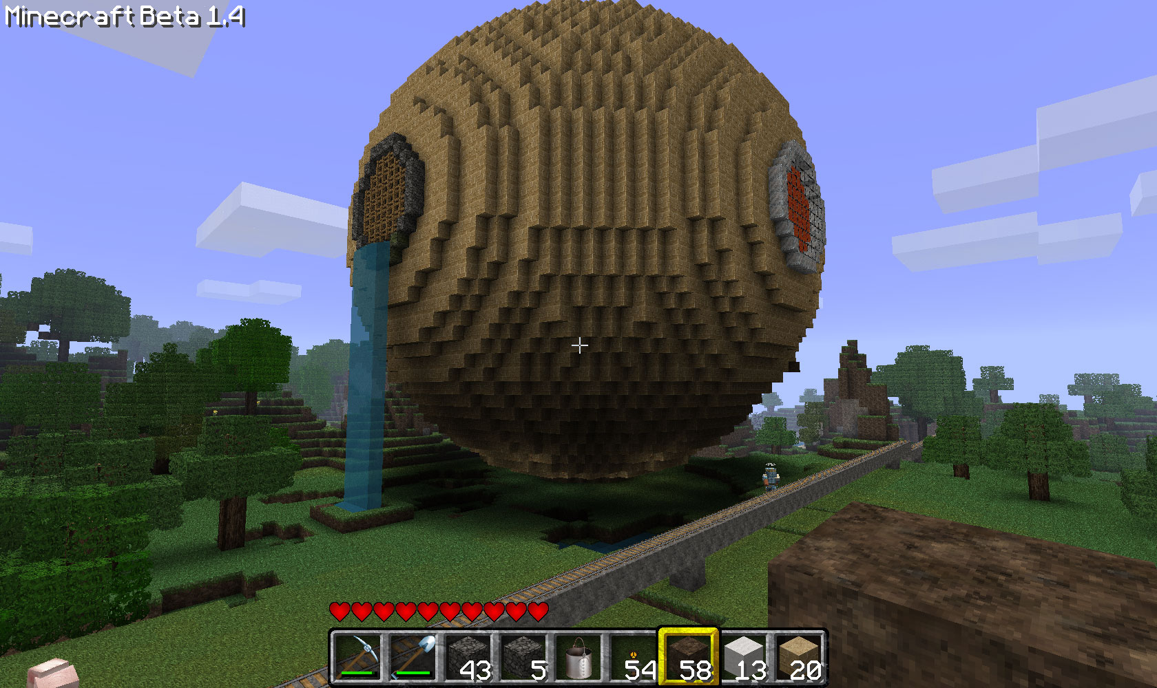 minecraft perfect sphere